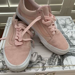Pink suede vans